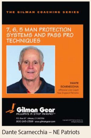 Coaching Series Instructional DVD: 7, 6, 5 Man Protection Systems and Pass Pro Techniques- Dante Scarnecchia, New Englan