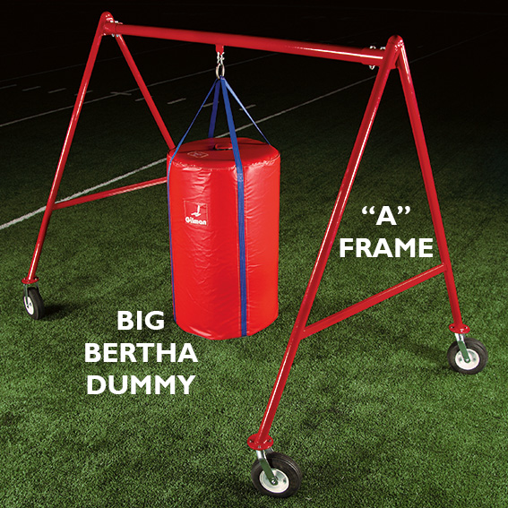 A Frame football dummy frame